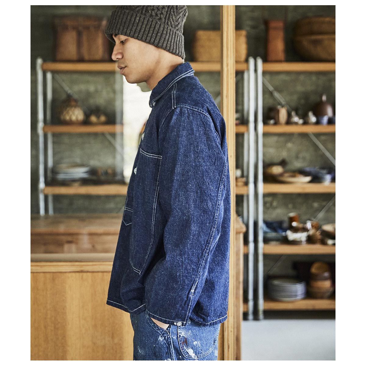 orSlow オアスロウ 26AWシーズナル 30S デニム プルオーバー シャツ