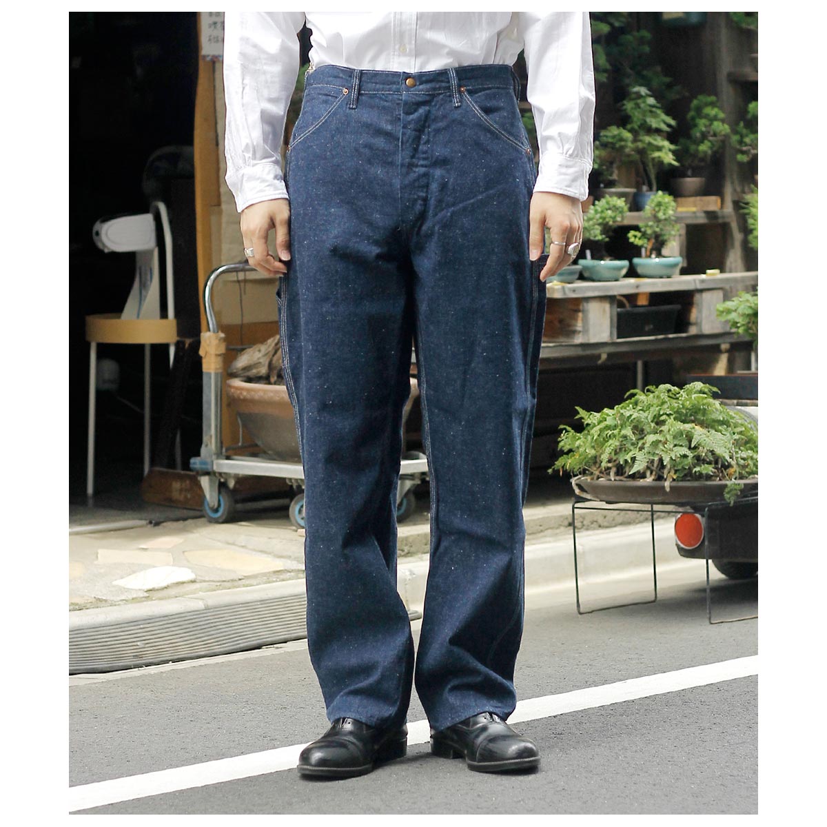 美品 オアスロウ Or Slow ペインターパンツ L デニム ワーク 日本製