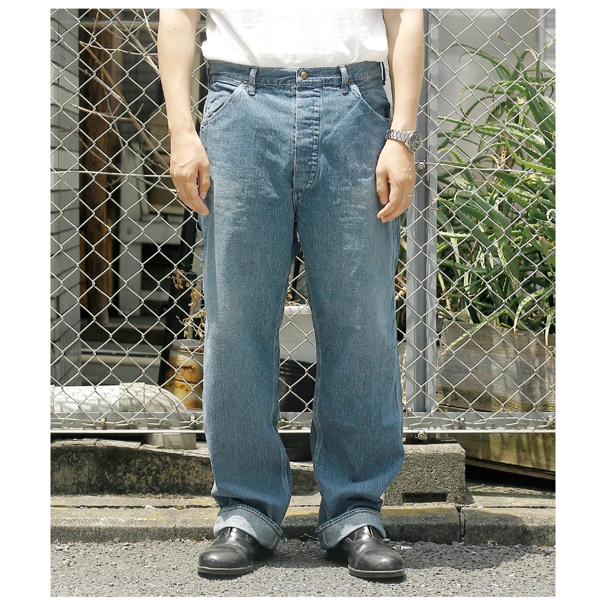 ✨美品 オアスロウ 希少 ペインターパンツ インディゴ デニム ウォッシュ加工 オアスロウ ペインターパンツ インディゴ デニム ウォッシュ加工