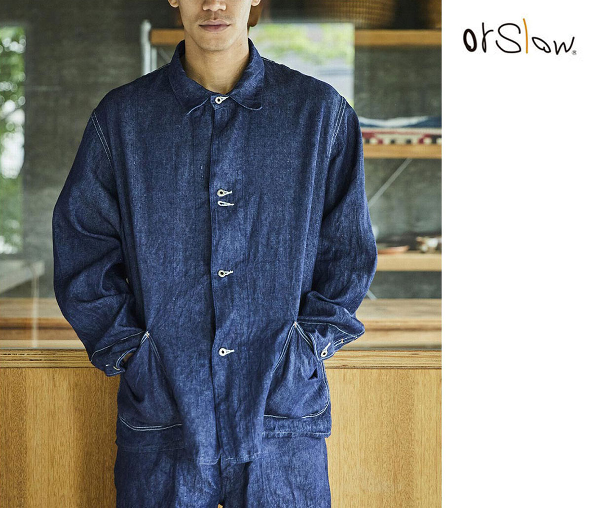orSlow オアスロウ 26SS シーズナル リネン デニム 大戦 カバーオール