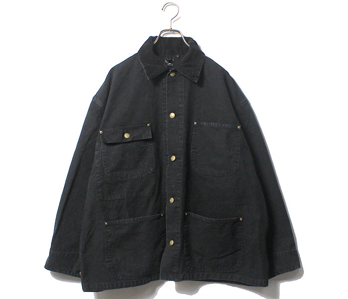 orSlow オアスロウ ルーズフィット ブラックダック カバーオール