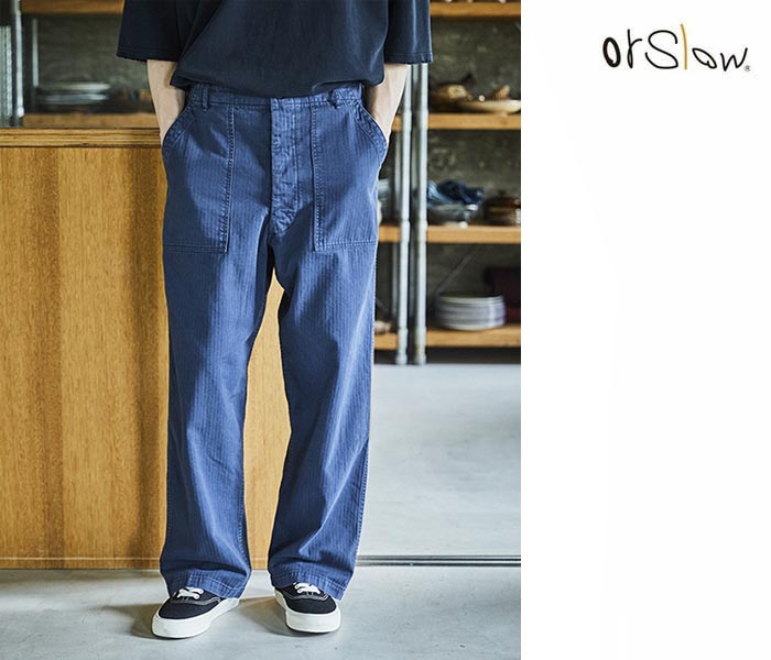 orSlow オアスロウ 25SSシーズナル ヘリンボーンツイル サマー