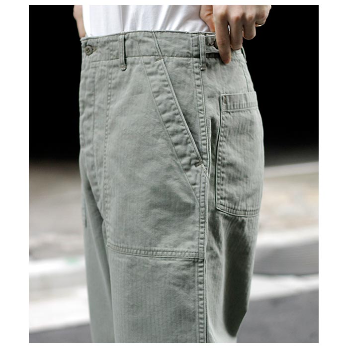 orSlow オアスロウ サマー ファティーグ パンツ グリーン SUMMER
