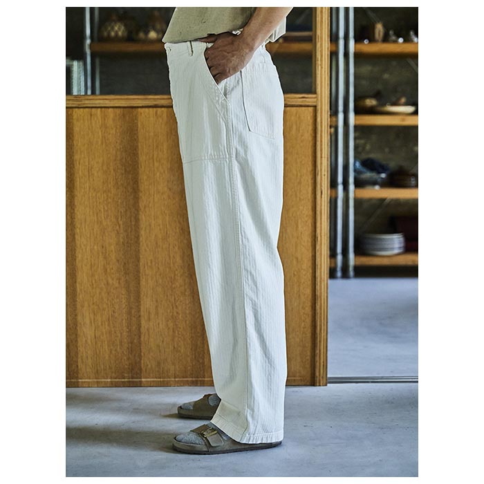 orSlow｜ヘリンボーン コットン ツイル フレンチ ワークパンツ