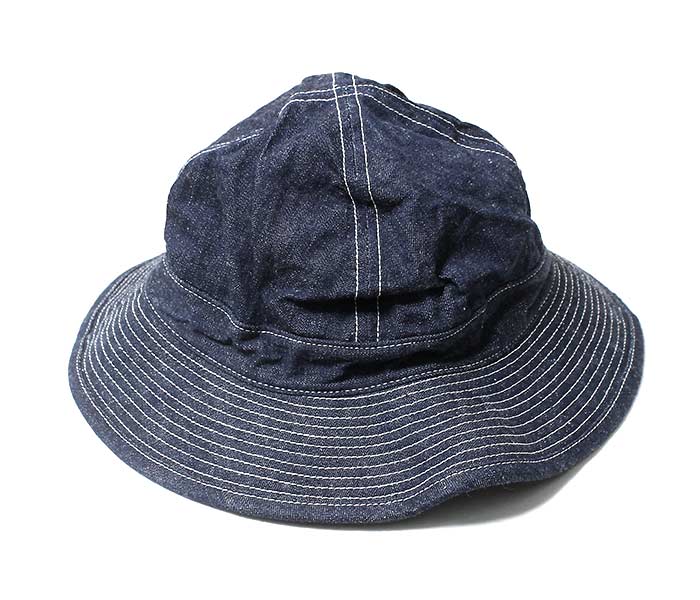 【完売】  orSlow オアスロウ ハット U.S.NAVY デニム ミリタリーハット 帽子