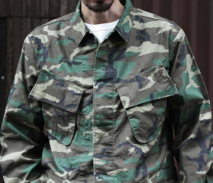 orSlow オアスロウ ウッドランドカモ U.S.ARMY RIP ミリタリー