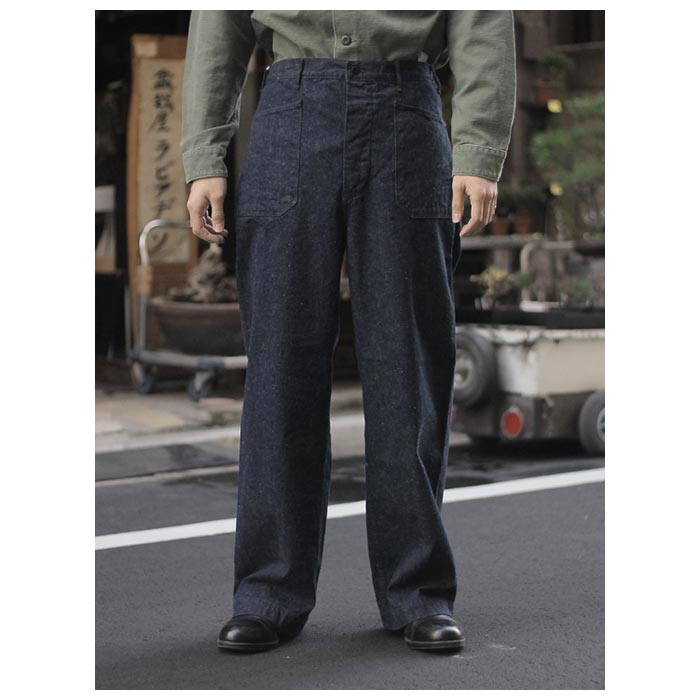 orSlow オアスロウ サイド シームレス デニムパンツ US NAVY