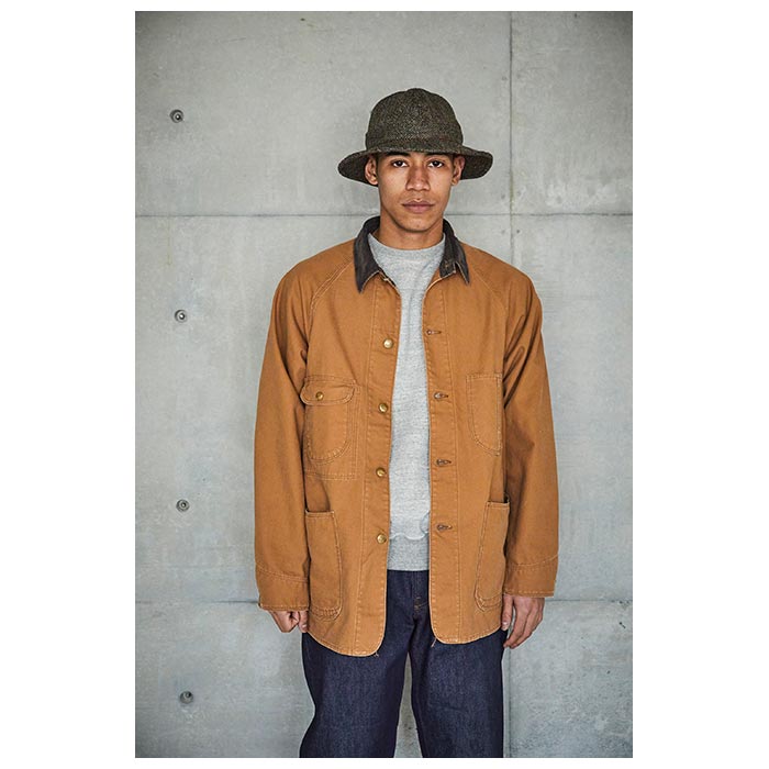 orSlow オアスロウ オックスフォード ブラウンカバーオール 50