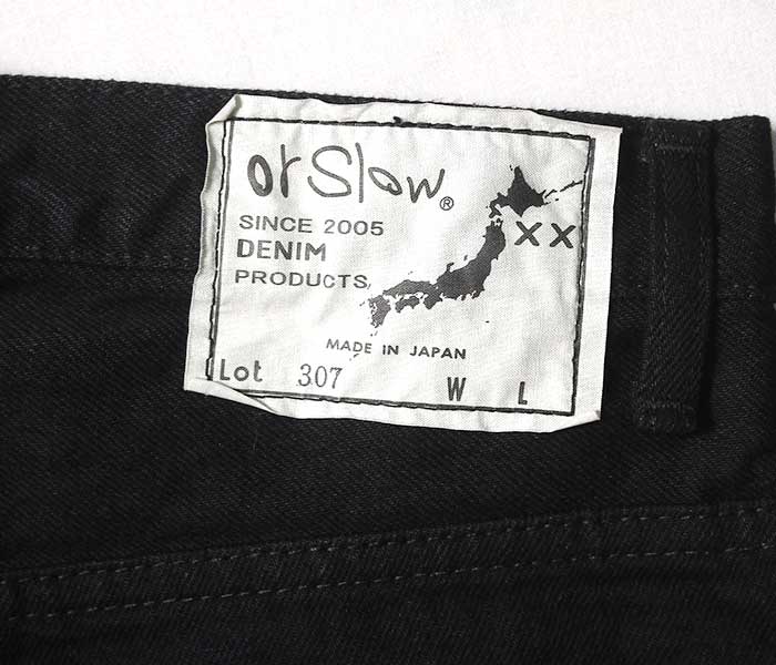 orSlow オアスロウ ブラックデニム スーパースリム 01-3070 C100