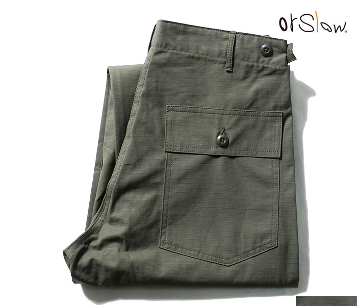 01-5032-16]orSlow(オアスロウ)MEN'S US ARMY SLIM FIT FATIGUE