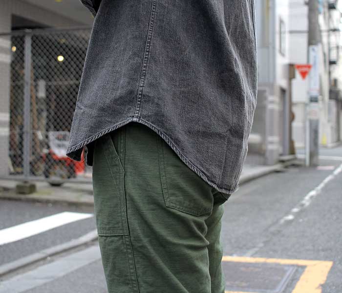 orSlow オアスロウ シャツ ボタンダウンシャツ ブラックデニム