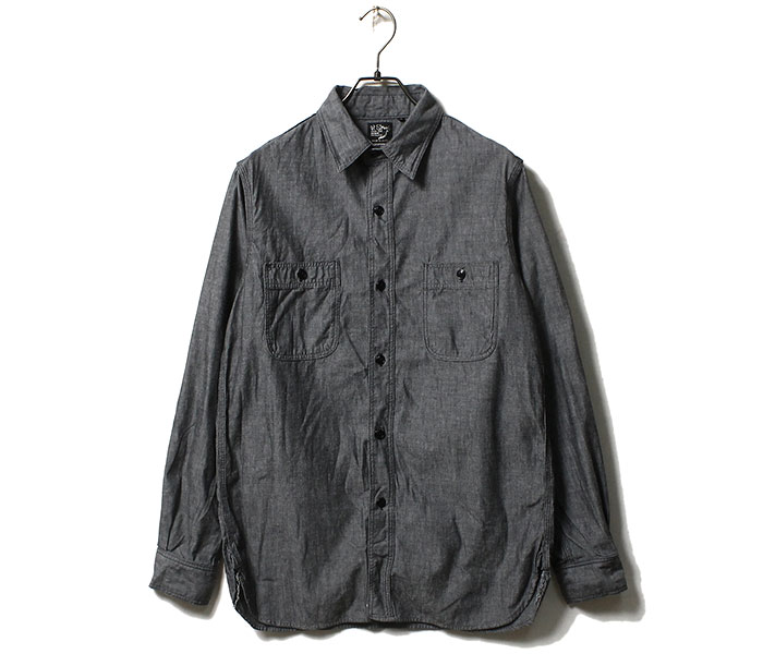 orSlow オアスロウ ブラックシャンブレー ワークシャツ 01-8070 orSlow オアスロウ ブラックシャンブレー ワークシャツ 01-8070
