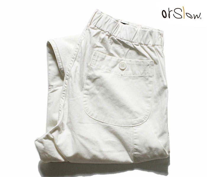 orSlow オアスロウ フレンチワークパンツ エクリュ オフホワイト