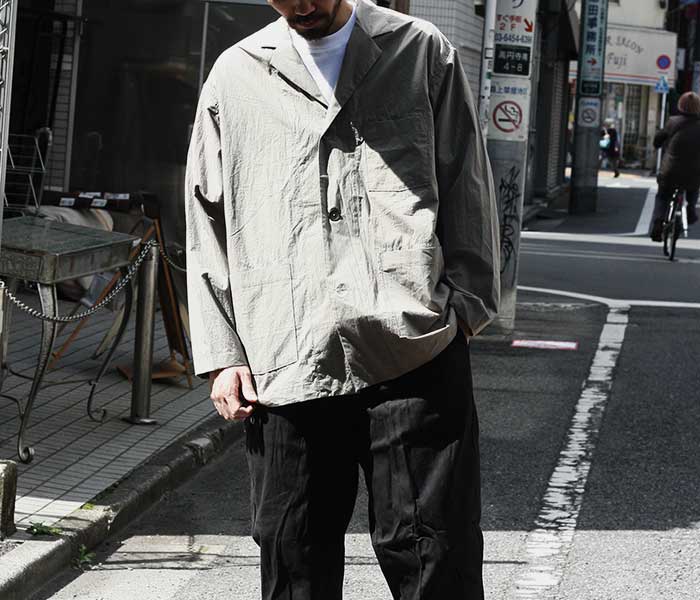orSlow  ץ饤 ѥޥ㥱å 롼եå 2019SS PAJAMA JACKET UNISEX Loose Fit Typewriter MADE IN JAPAN  (03-6060-TYPEWRITER)