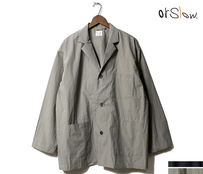orSlow  ץ饤 ѥޥ㥱å 롼եå 2019SS PAJAMA JACKET UNISEX Loose Fit Typewriter MADE IN JAPAN  (03-6060-TYPEWRITER)
