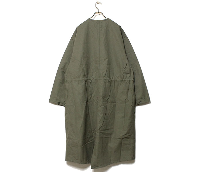 orSlow オアスロウ ノーカラーコート リップストップ フィッシュ