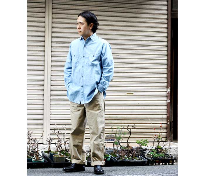 orSlow オアスロウ ベージュ リップストップ レギュラーフィット