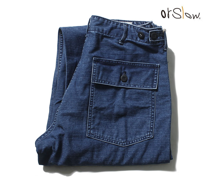 orSlow オアスロウ インディゴ ファティーグパンツ 5002