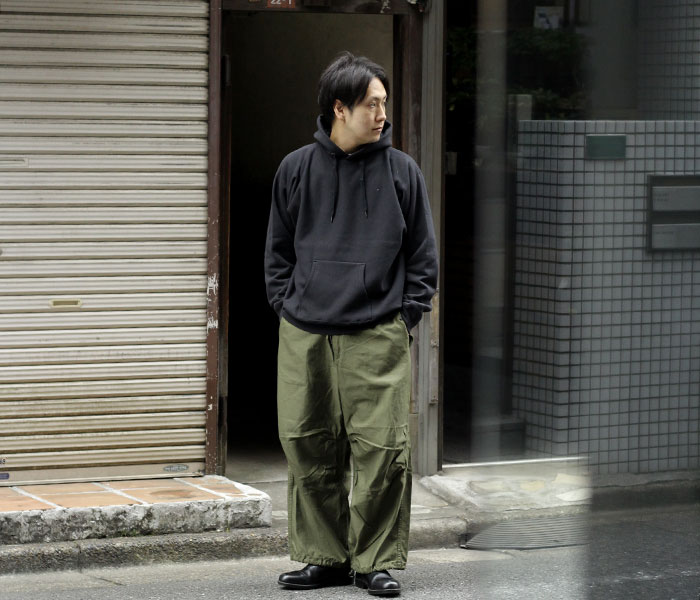 新品 オアスロウ　ルーズフィットアーミートラウザー パンツ 1 グリーン orslow [オアスロウ] LOOSE FIT ARMY TROUSER [01-5020-76
