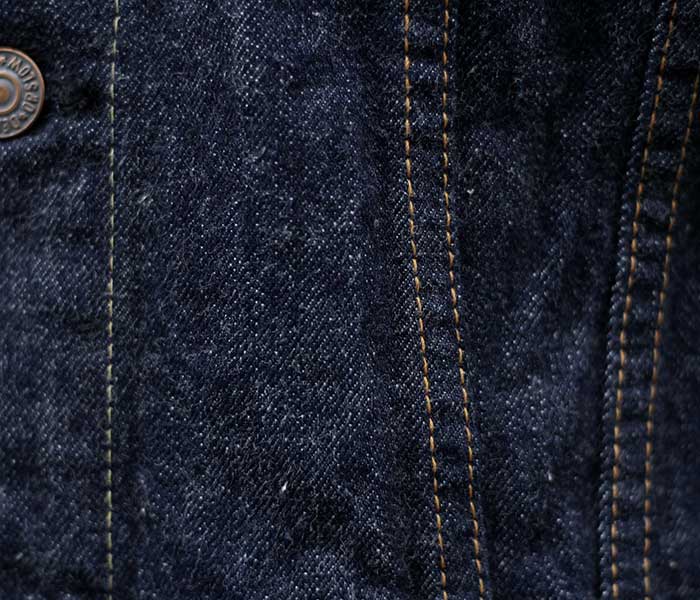 国産 ヴィンテージ 濃紺 耳付き CALOLUD 3rd型 デニムジャケット
