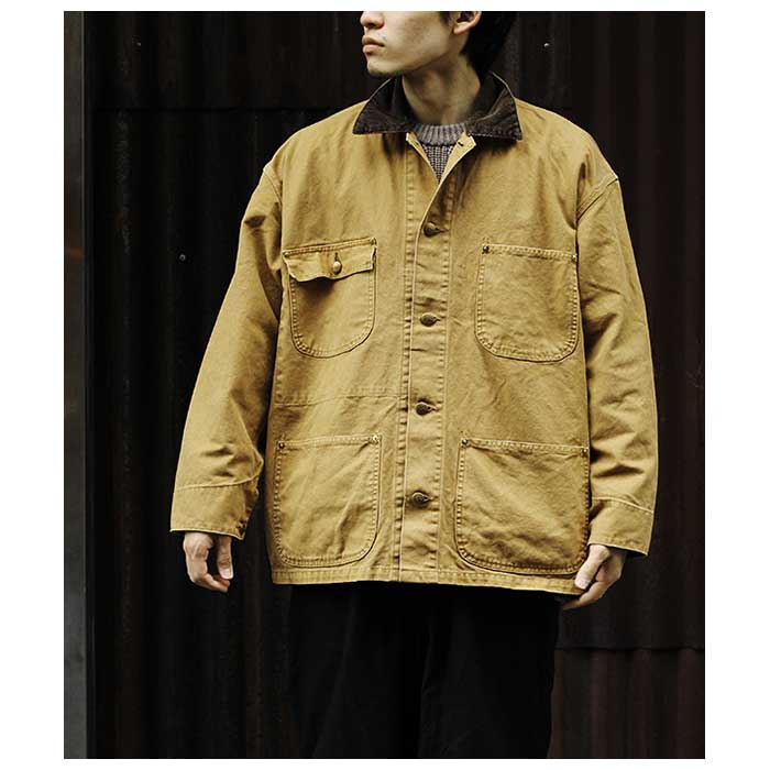 orSlow オアスロウ ルーズフィット ブラウンダック カバーオール orSlow オアスロウ ルーズフィット ブラウンダック カバーオール