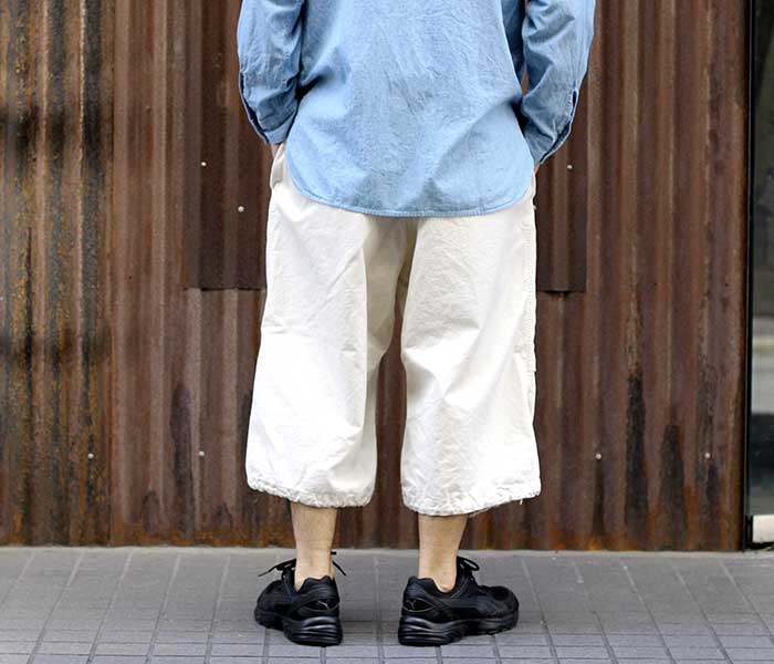 orSlow オアスロウ エクリュ ルーズフィット 7分丈 アーミー