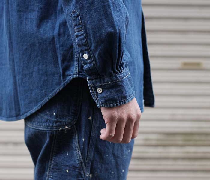 orSlow オアスロウ ボタンダウンシャツ デニム ユーズド 01-8012