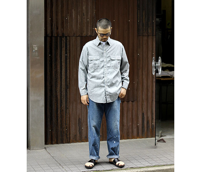 orSlow オアスロウ ヒッコリー ストライプ ワークシャツ HICKORY orSlow オアスロウ ヒッコリー ストライプ ワークシャツ HICKORY
