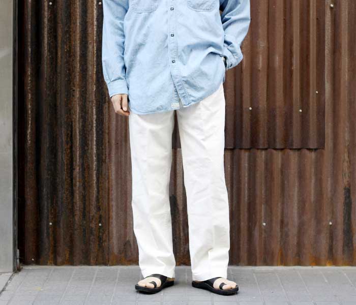 orSlow オアスロウ キナリデニム ツータック ワイドトラウザーズ orSlow オアスロウ キナリデニム ツータック ワイドトラウザーズ