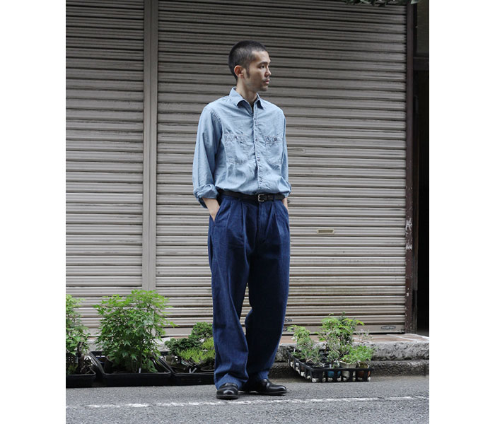 予約商品(お届け予定 3月頃以降) orSlow オアスロウ 2タック