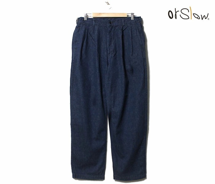 orSlow オアスロウ 2タック デニム ワイドトラウザーズ ワン
