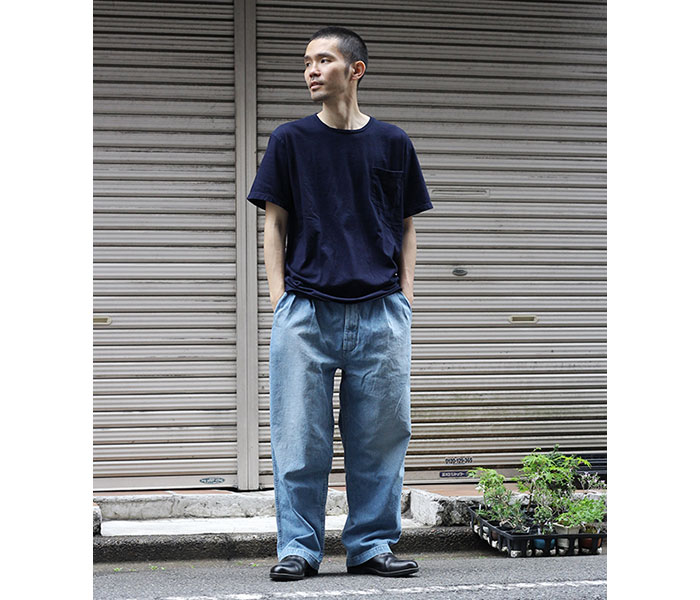 orSlow オアスロウ 2タック デニム ワイドトラウザーズ ユーズド