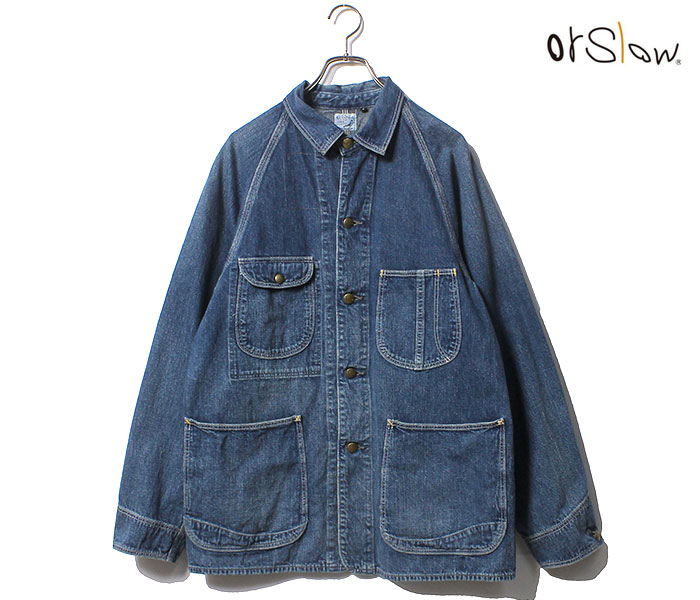 orSlow オアスロウ デニム ユーズドウォッシュ カバーオール