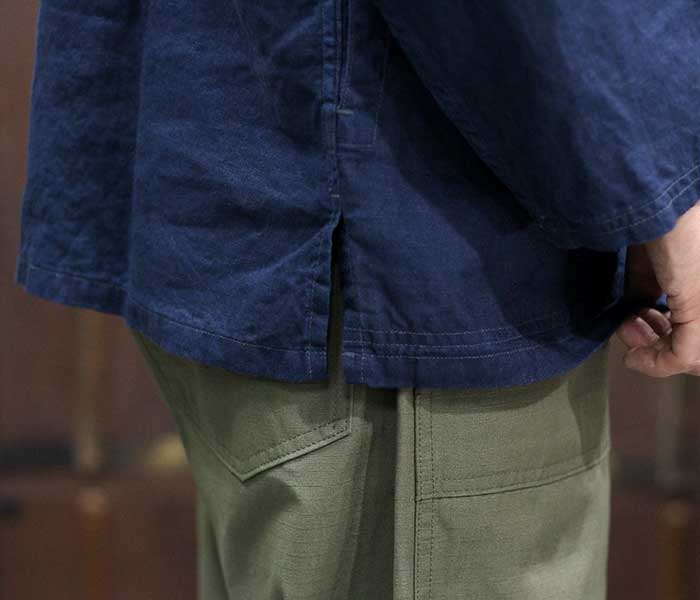 orSlow オアスロウ プルオーバーシャツ インディゴリネン INDIGO