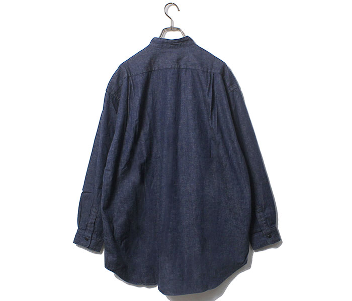 orSlow オアスロウ ルーズフィット デニム スタンドカラーシャツ
