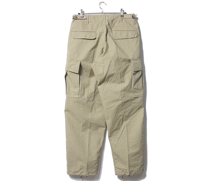豪華で新しい オアスロウ orSlow ベージュ ヴィンテージ リップストップ パンツ