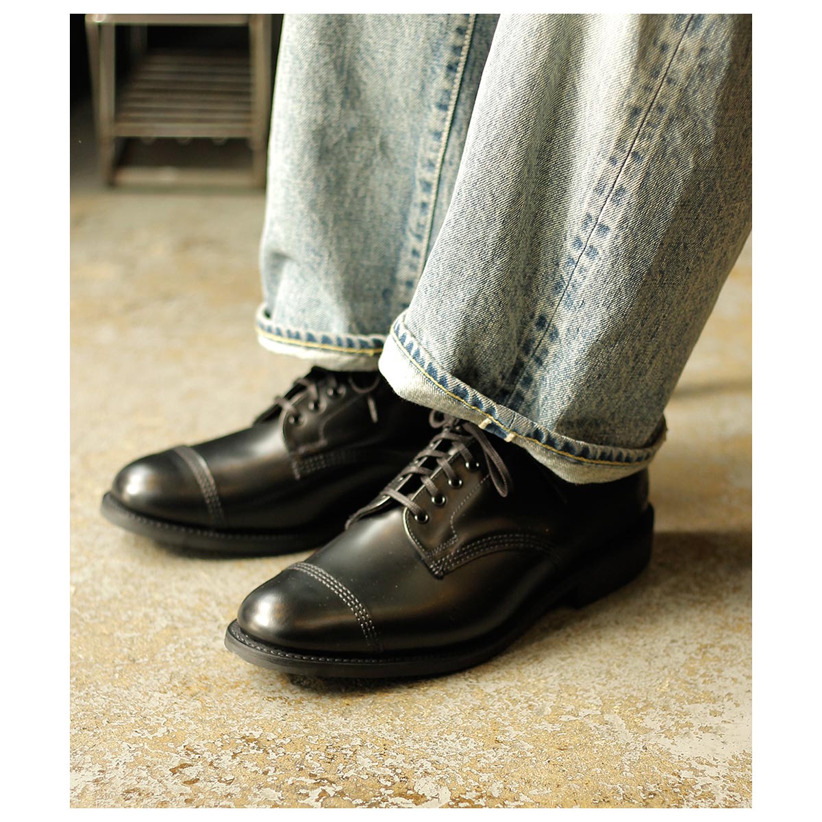 Sanders サンダース　ミリタリーダービー　ブラック　7.5 Exclusive※ SANDERS（サンダース）Military Derby Shoe