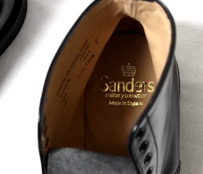 SANDERS  ѹ ߥ꥿꡼ ӡ֡ ֥å MILITARY DERBY BOOT 1595 (1595-BLACK)