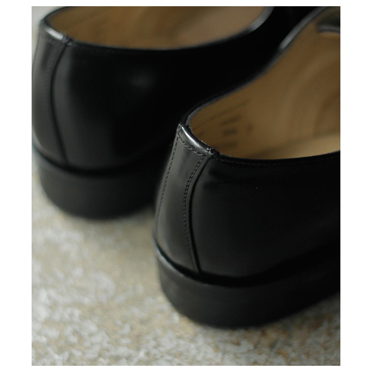 SANDERS ブラック厚底シューズ オールブラック ALL BLACK 【LEATHER/MESH】軽量 レースアップ