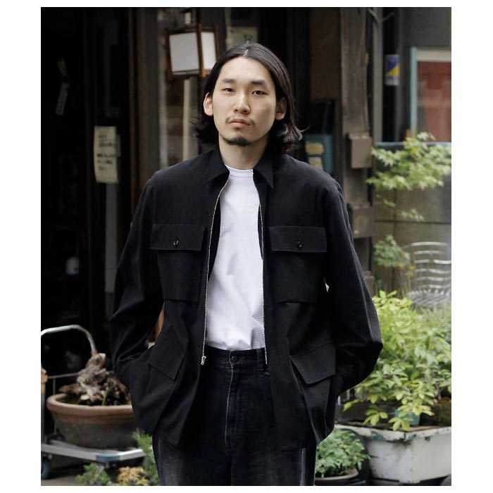 our ツイル素材のサファリジャケット ツイル素材のサファリジャケット – OURHOME