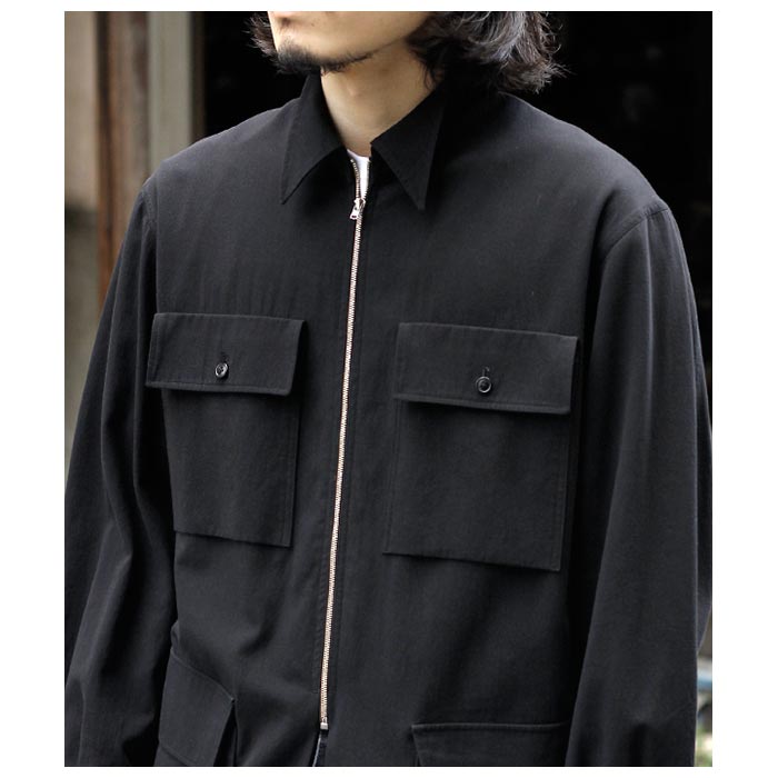 INN サッシュ付き ストライプ サファリジャケット ストレッチリネンサファリジャケット｜エストネーションの