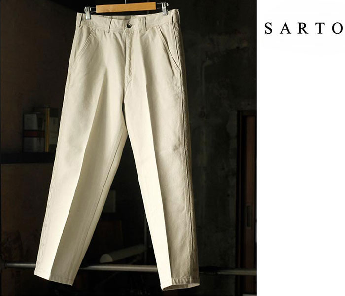 サルト SARTO ヘビー コットン キャンバス トップ パンツ HEAVY COTTON