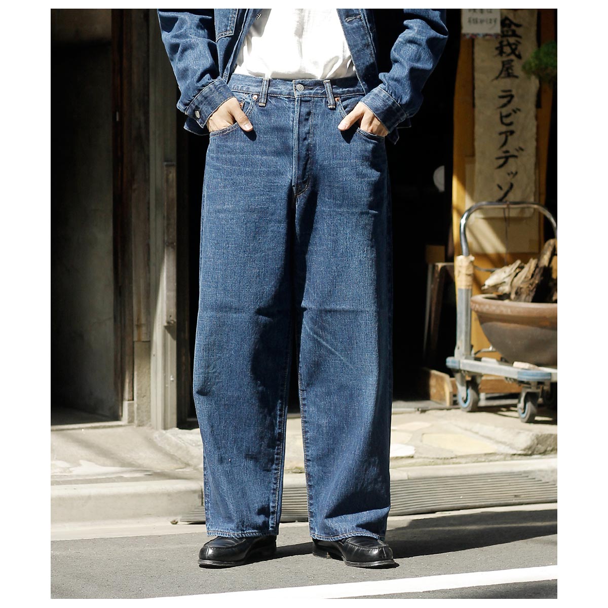 SCYE BASICS サイベーシックス Selvedge Denim Wide Leg Jeans