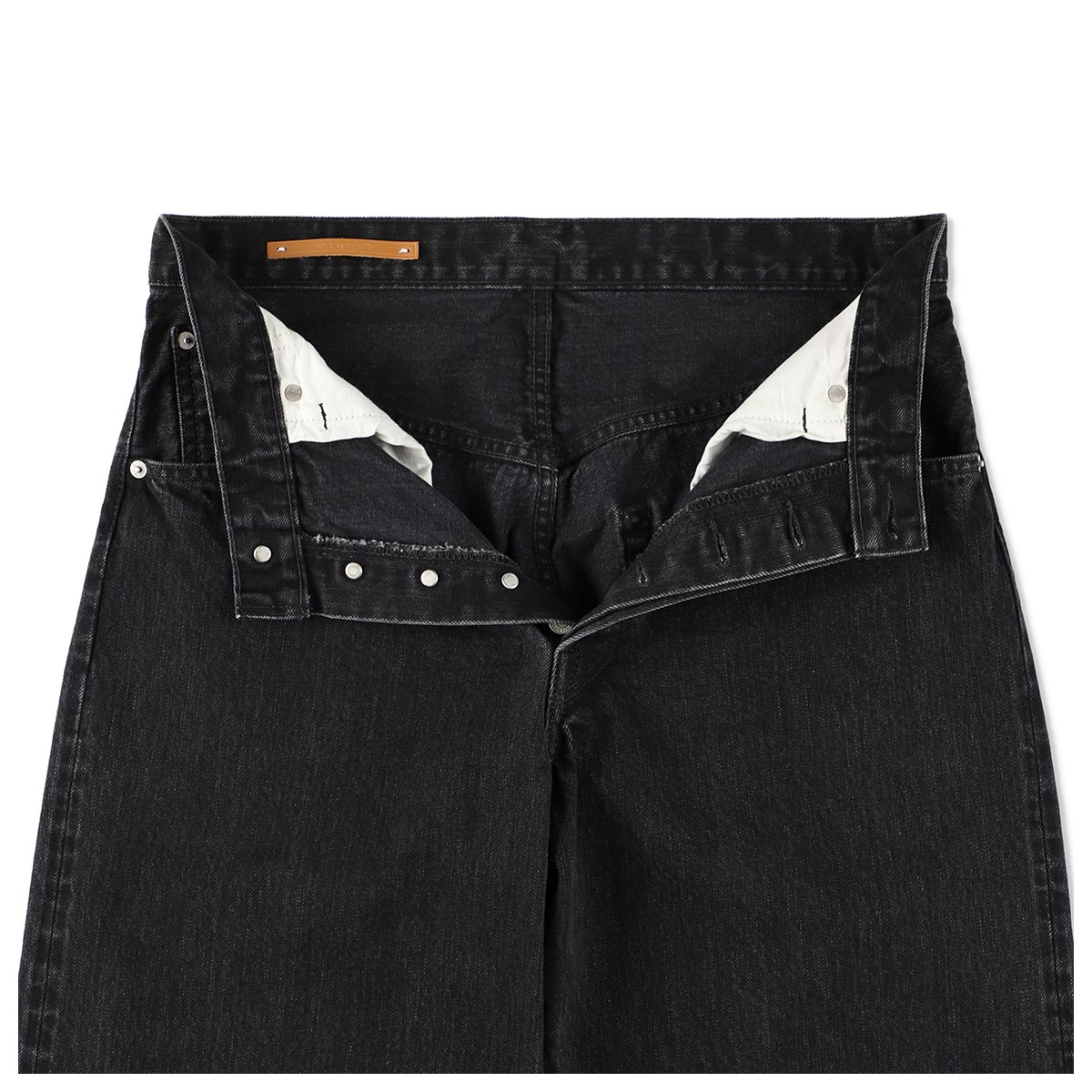 SCYE サイ セルヴィッチ ブラック デニム バギージーンズ Selvage