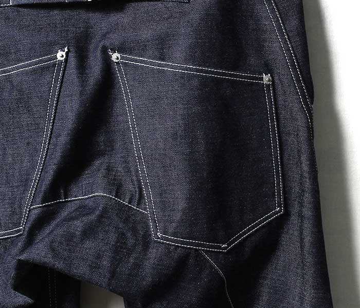 SCYE BASICS サイベーシックス デニム シンチバック ワイド