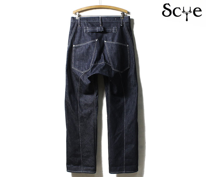 SCYE BASICS サイベーシックス デニム シンチバック ワイド SCYE BASICS サイベーシックス デニム シンチバック ワイド