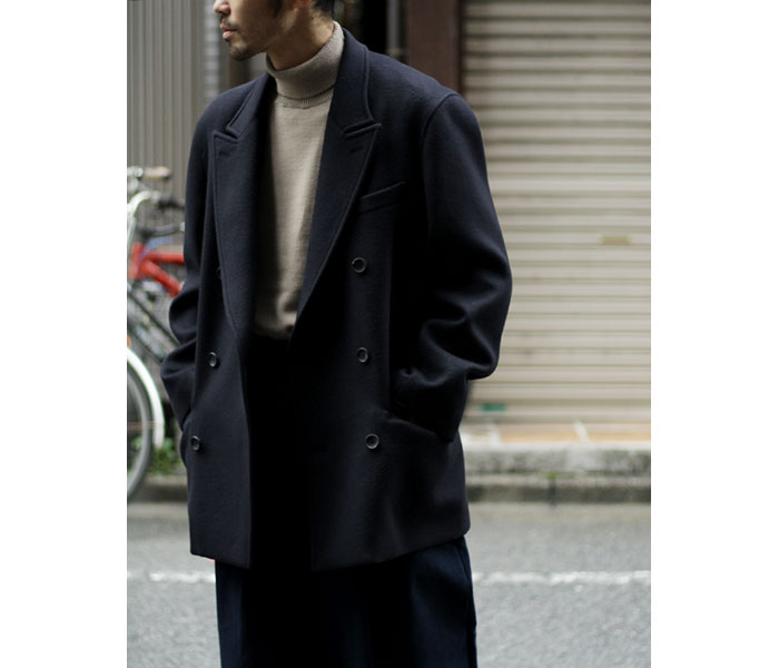 SCYE サイ ウールカシミヤメルトン ダブルブレスト ショート