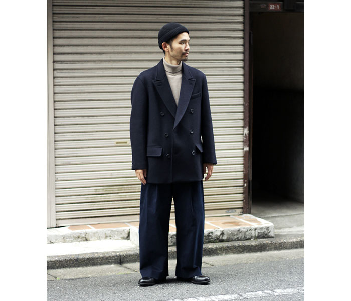 SCYE サイ ウールカシミヤメルトン ダブルブレスト ショート