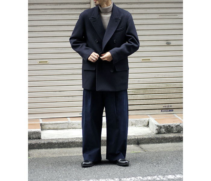 SCYE サイ ウールカシミヤメルトン ダブルブレスト ショート