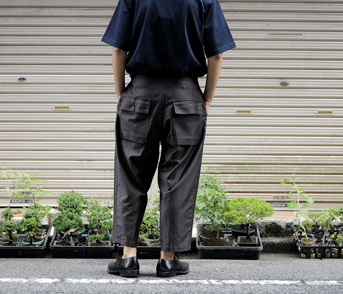 SCYE サイ テーパード パンツ フィンクスコットン モールスキン